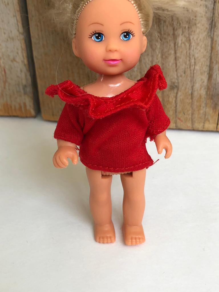 Rood shirt voor Barbie kind, Ophalen of Verzenden, Zo goed als nieuw, Barbie