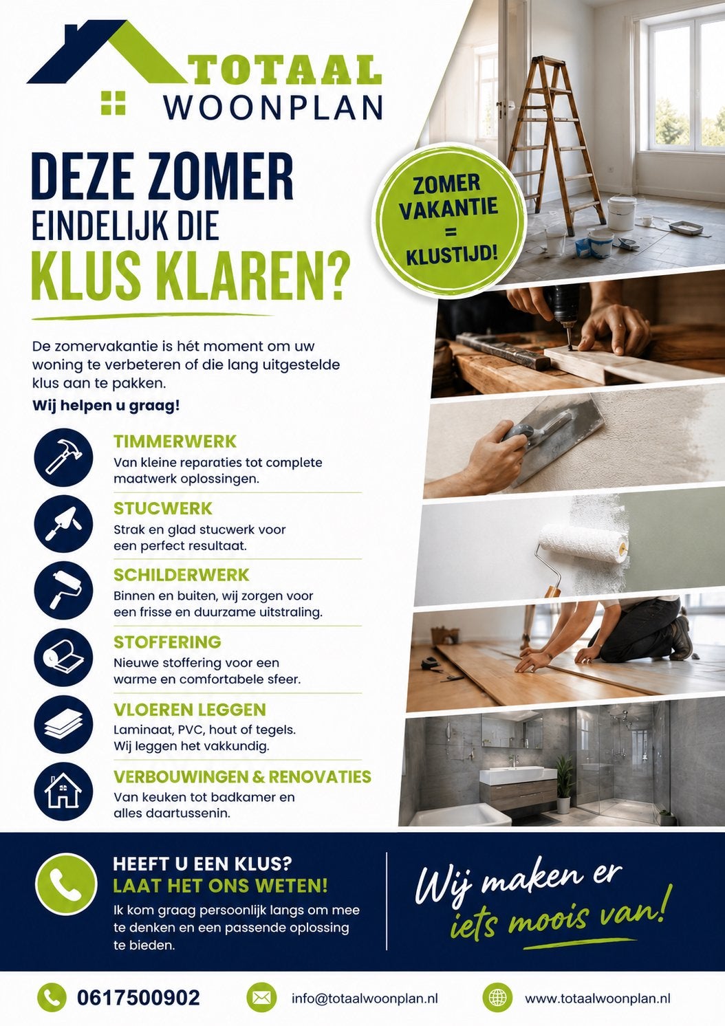Klusbedrijf | Renovatie, montage en onderhoud, 24-uursservice
