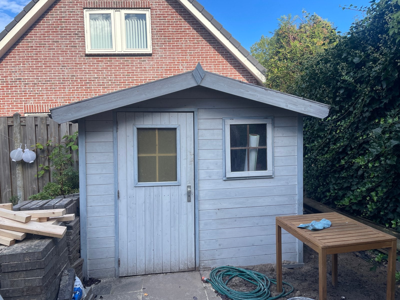 Houten tuinhuisje / Berging, Ophalen, Gebruikt, Hout, Overige typen