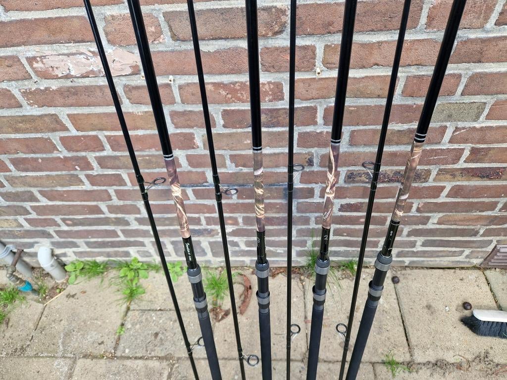 3 Zeldzame prachtige Fox frontier hengels, Ophalen of Verzenden, Zo goed als nieuw, Werphengel