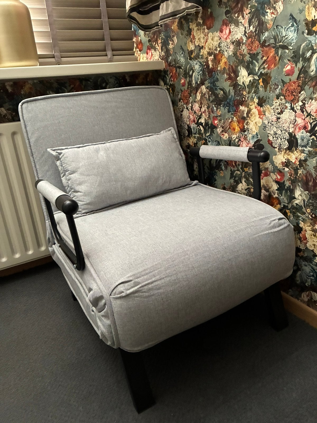 Slaap/zit stoel idiaal voor als iemand blijft slapen, Ophalen, Zo goed als nieuw, Eenpersoons, 90 cm