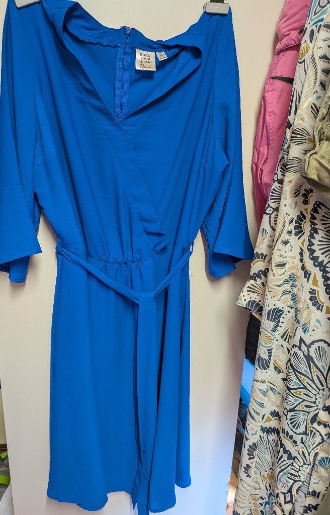jurk maat 44-46, Blauw, Maat 42/44 (L), Nieuw, Ophalen of Verzenden