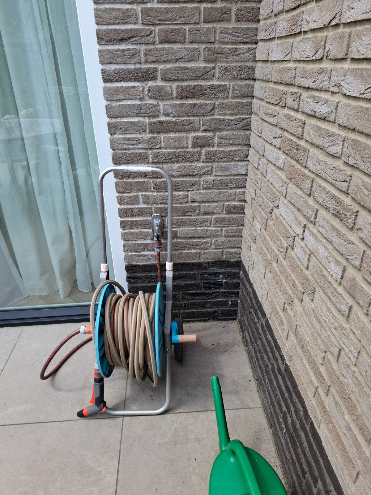 Tuinslang haspel met tuinslang Gardena incl aansluiting, Tuin en Terras, Ophalen, Gebruikt, Tuinslanghaspel