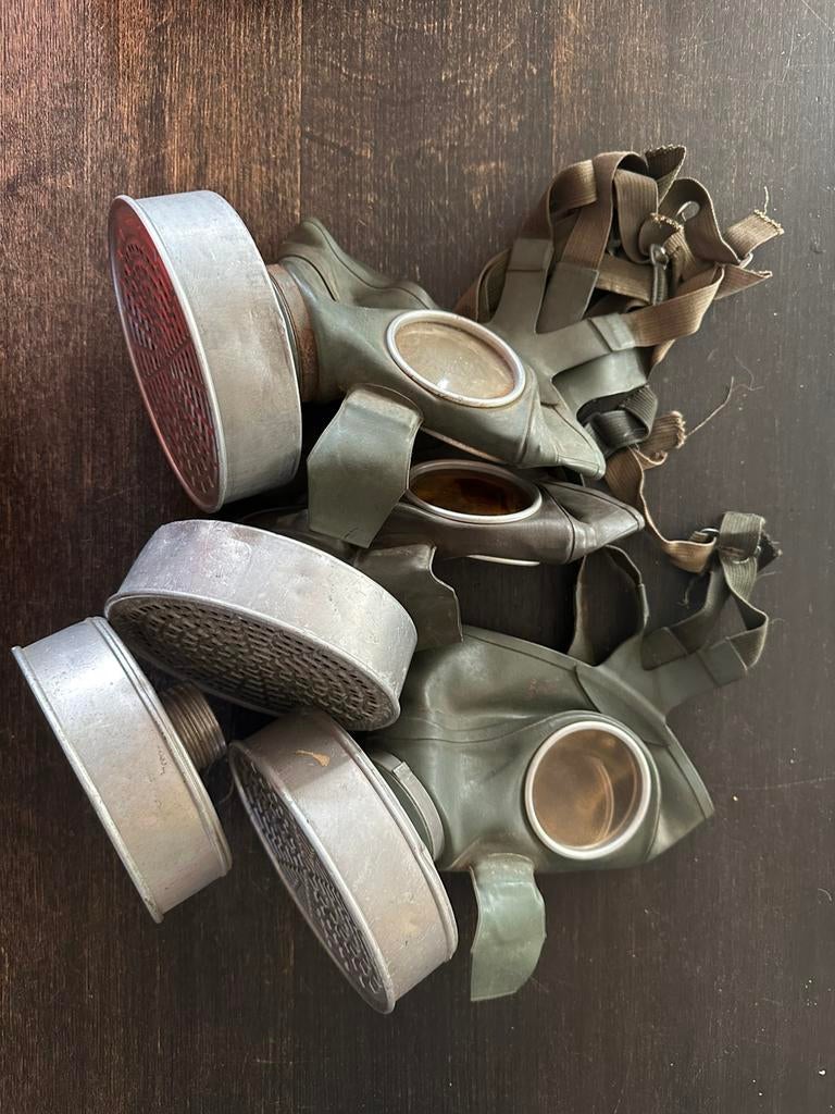 RL1 LUFTSCHUTZ GAS MASK met FILTER CBRN gasmasker WW2, Ophalen of Verzenden, Overige typen
