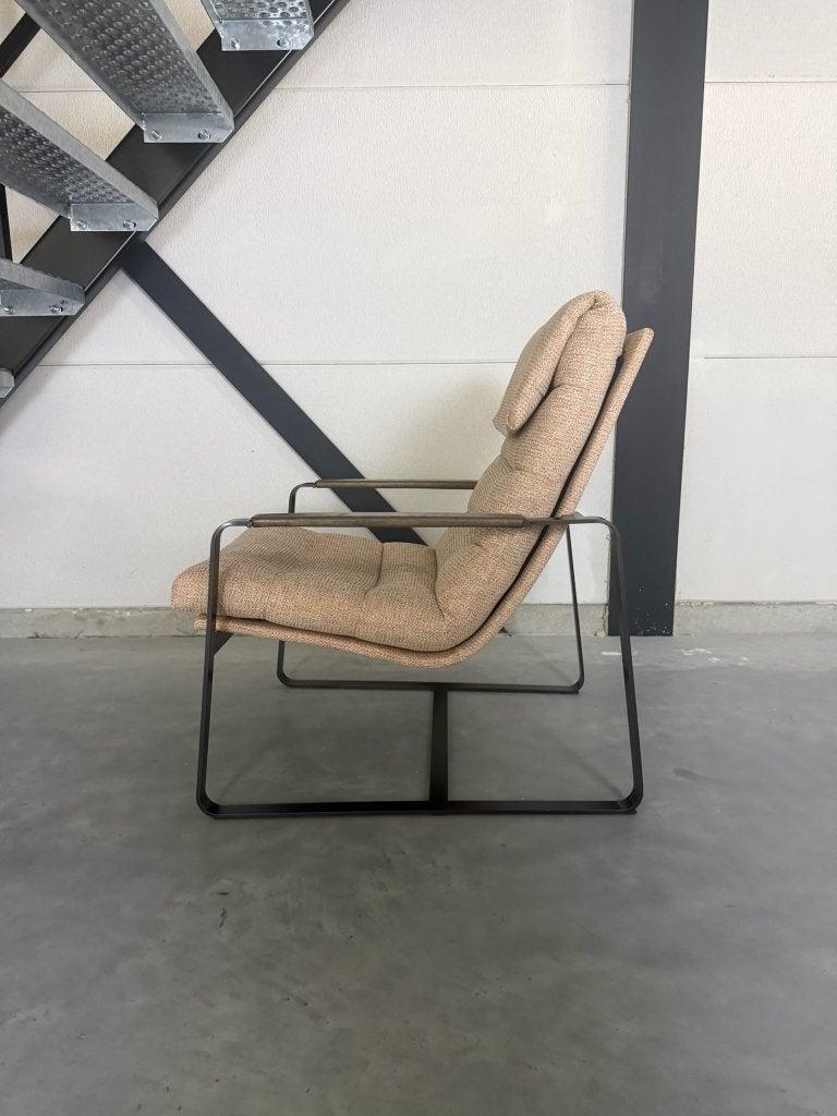 Leolux Indra fauteuil – nieuwstaat, Ophalen, Pode Jori Harvink Gelderland, 75 tot 100 cm, Zo goed als nieuw
