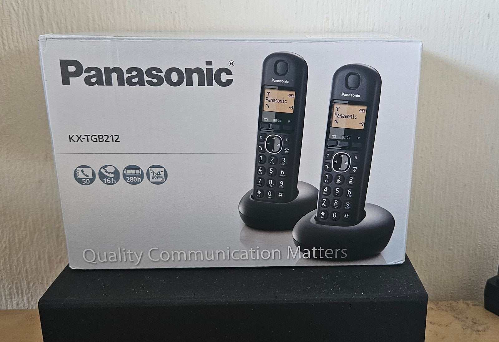 Panasonic KX-TGB212 Draadloze Telefoon met Twee Handsets, Telecommunicatie, Vaste telefoons | Handsets en Draadloos, Zo goed als nieuw