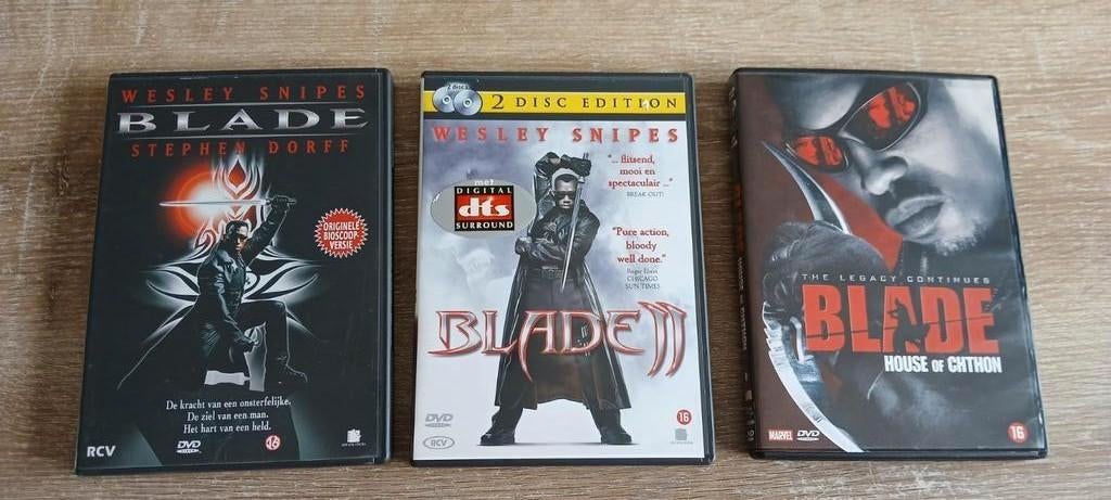 DVD trilogie marvel blade blade 2 blade house of chthon, Cd's en Dvd's, Vanaf 16 jaar, Boxset, Actiethriller, Ophalen of Verzenden