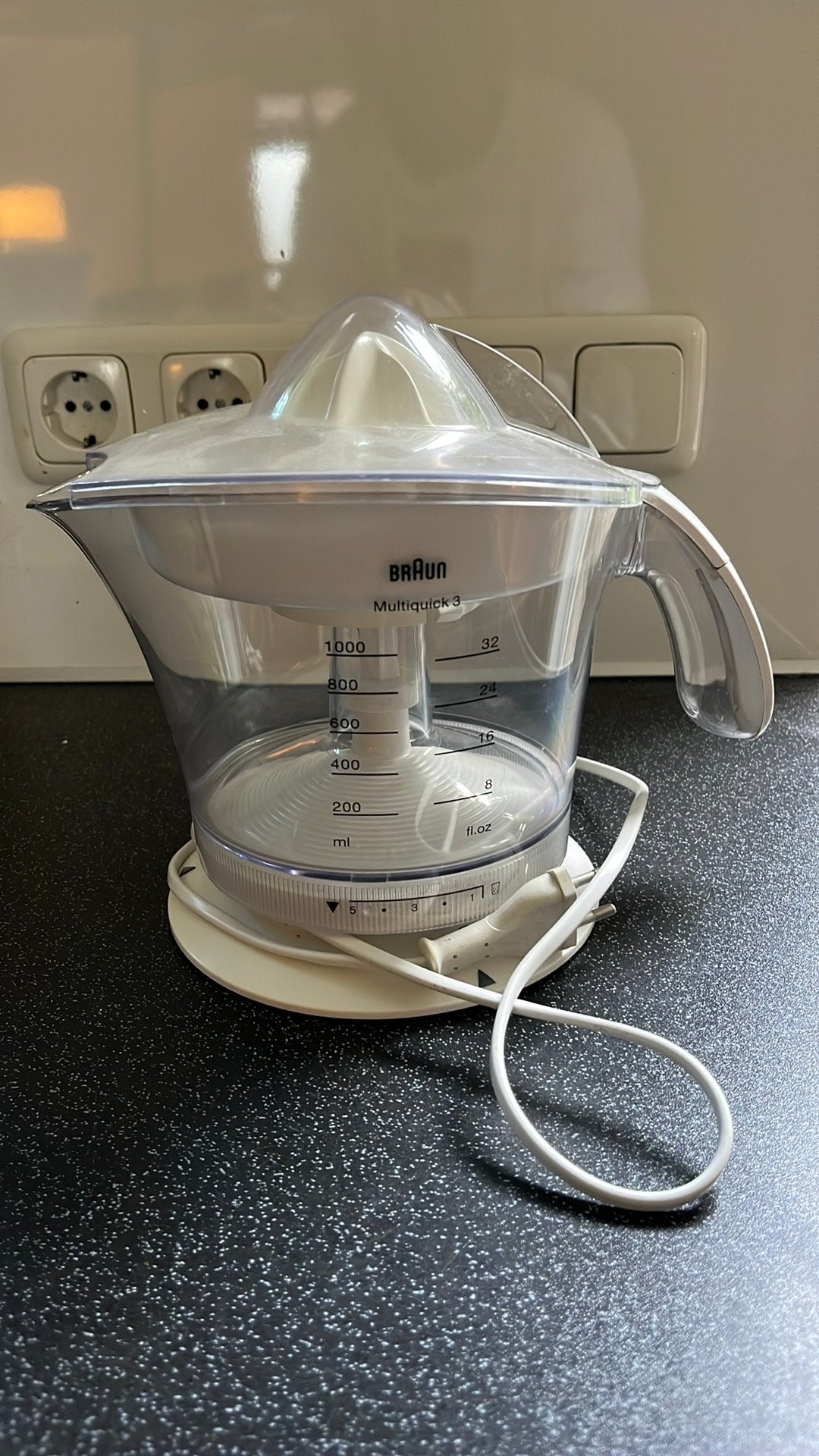 Braun Multiquick 3 Citruspers, Ophalen of Verzenden, Gebruikt, Elektrisch, Citruspers
