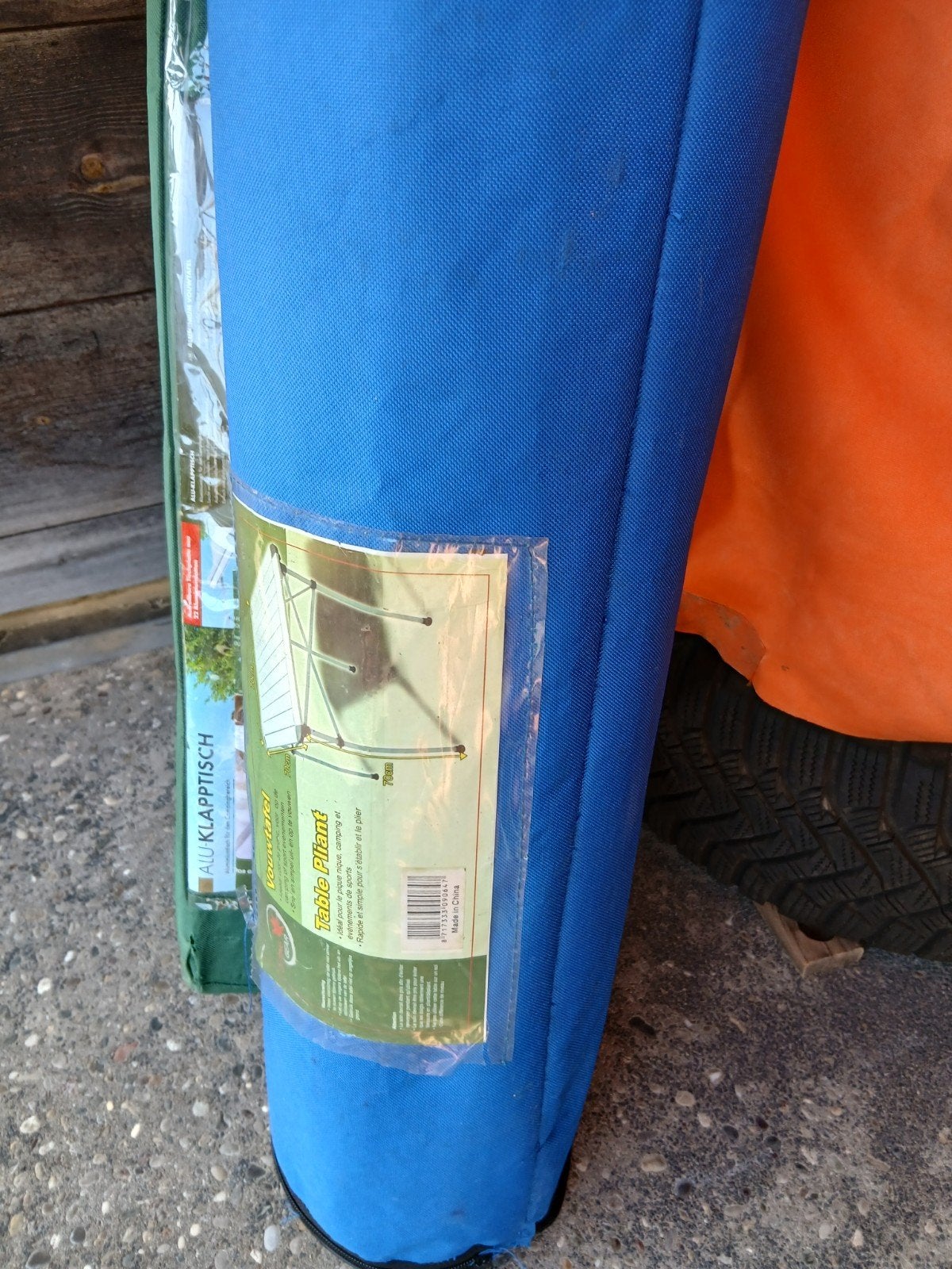 Vouwtafel aluminium in opbergzak, Ophalen of Verzenden, Campingtafel