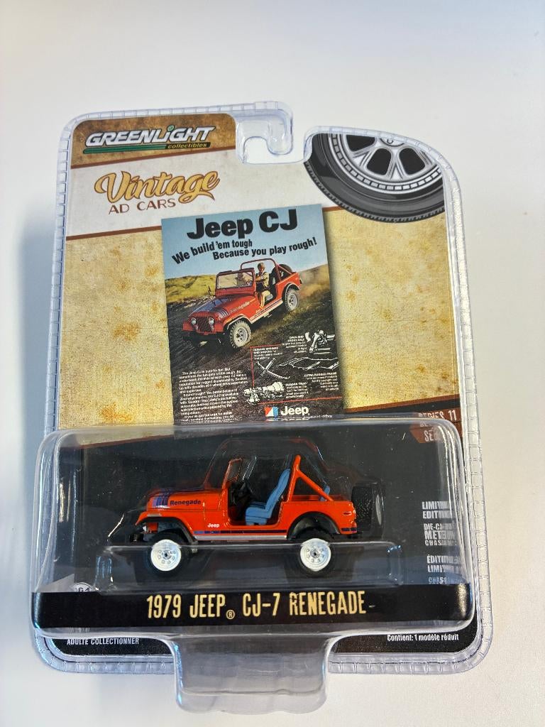 89525: Jeep CJ-7 Renegade - 1979 - Greenlight 1:64, Auto, Nieuw, Ophalen of Verzenden, Bachsatztstr. 54 D 72131 Ofterdingen, Germany