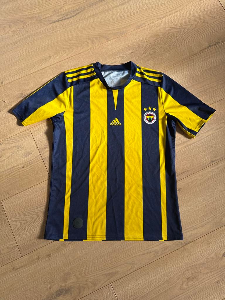 Fenerbahçe Thuisshirt Adidas Geel/Blauw Gestreep, Sport en Fitness, Voetbal, Zo goed als nieuw, Shirt, Ophalen of Verzenden