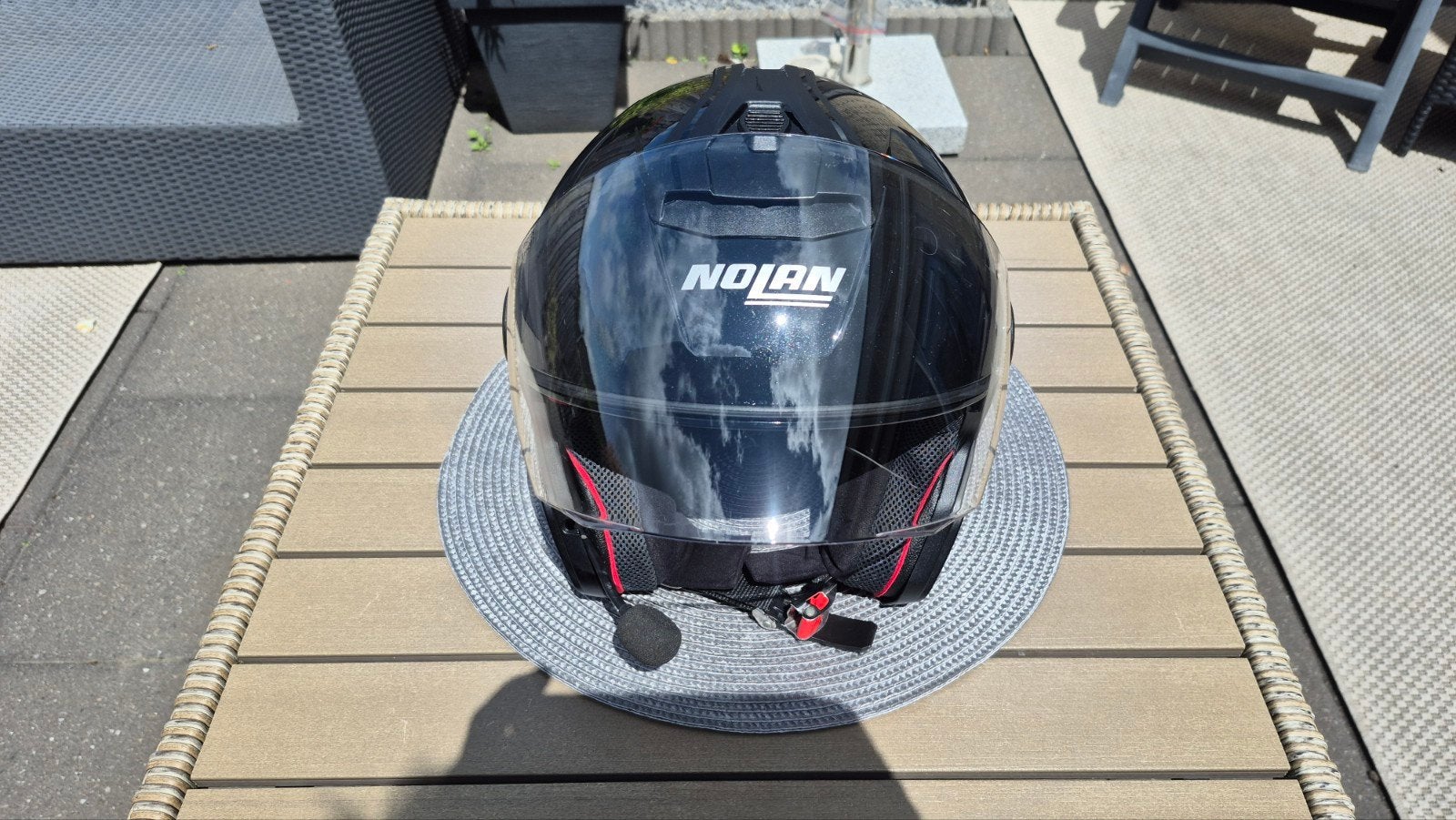 2 Nolan N40-5 helmen - Zwart, met communicatiesysteem, Nolan, Jethelm, Ophalen of Verzenden, L