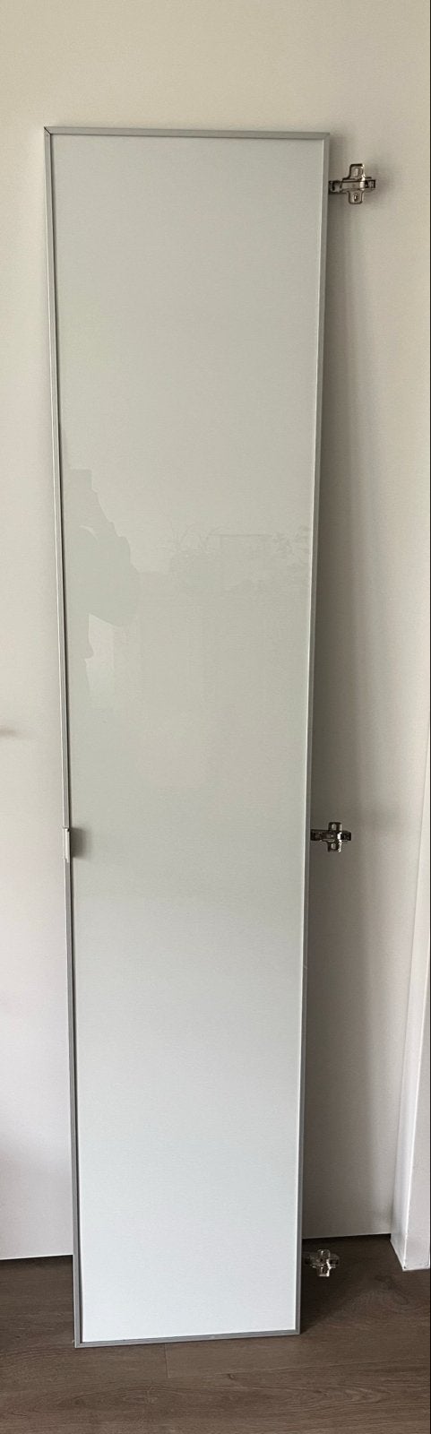 Glazen vitrine deur met aluminium frame ikea billy deur, Ophalen, Minder dan 50 cm, Zo goed als nieuw, 150 tot 200 cm
