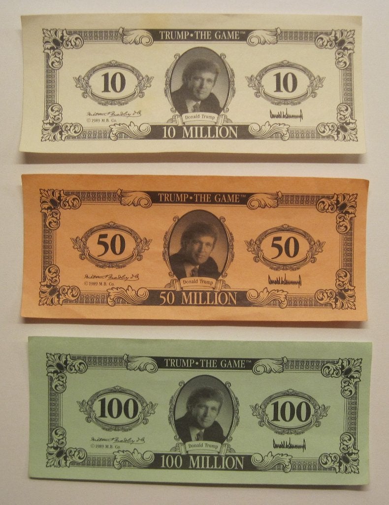 SPEEL BILJETTEN - SPEELGELD - TRUMP, Verzenden, Euro's