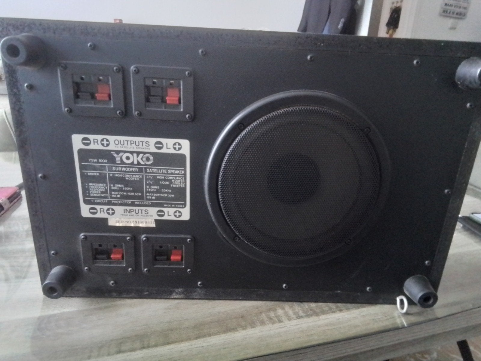 Yoko YSM 1000 Subwoofer - Krachtige Bass voor Thuisbioscoop, Audio, Tv en Foto, Luidsprekers, Overige merken, Gebruikt, Subwoofer