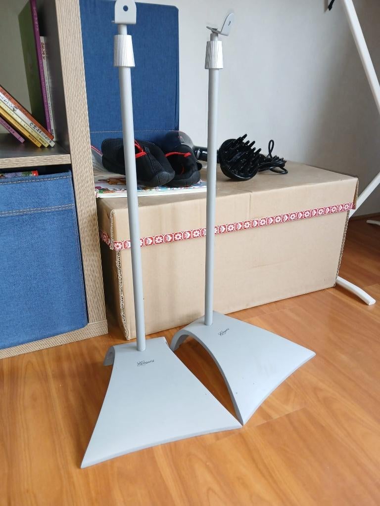 2x vogel luidspreker standaards grijs, Ophalen of Verzenden, Minder dan 60 watt, Overige typen, Overige merken