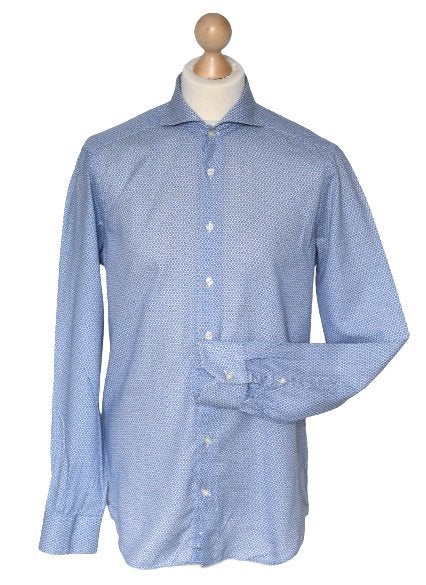 René Lezard overhemd, shirt, blauw, Mt. 41 / L, René Lezard, Zo goed als nieuw, Halswijdte 41/42 (L), Verzenden