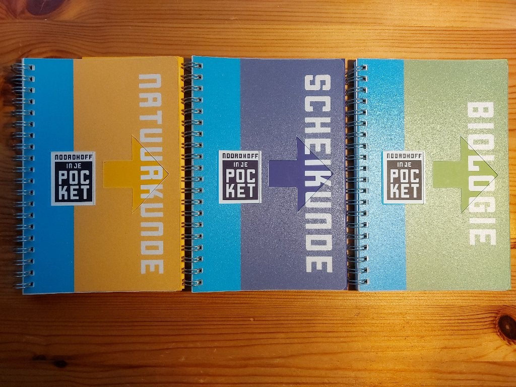 Noordhoff in je pocket Natuurkunde, Scheikunde, Biologie, Ophalen of Verzenden, Zo goed als nieuw, Overige niveaus, Overige vakken