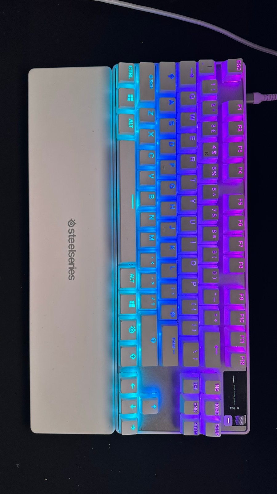 SteelSeries Apex Pro TKL Gen 3 Wit Gaming Toetsenbord, Computers en Software, Ophalen, Gaming toetsenbord, Zo goed als nieuw, Qwerty