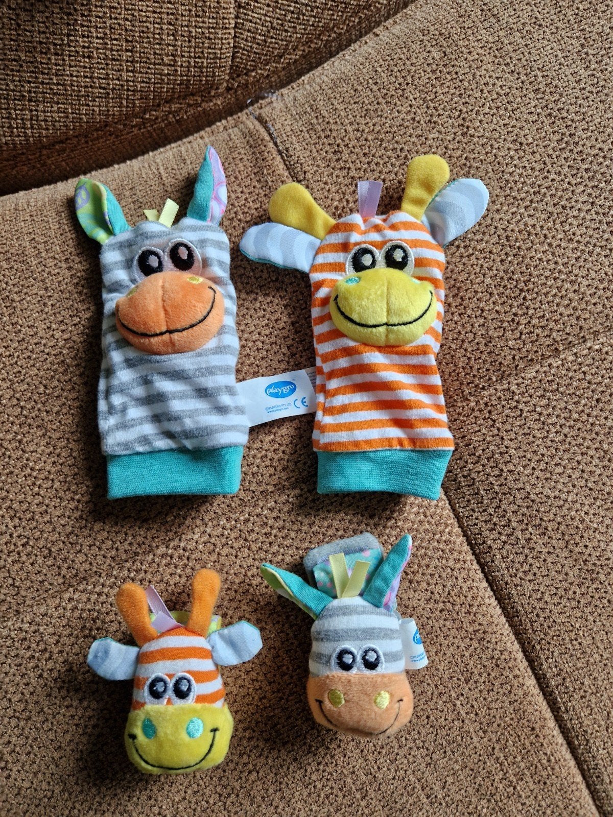 Playgro voeten polsrammelaars set, Ophalen of Verzenden, Overige typen