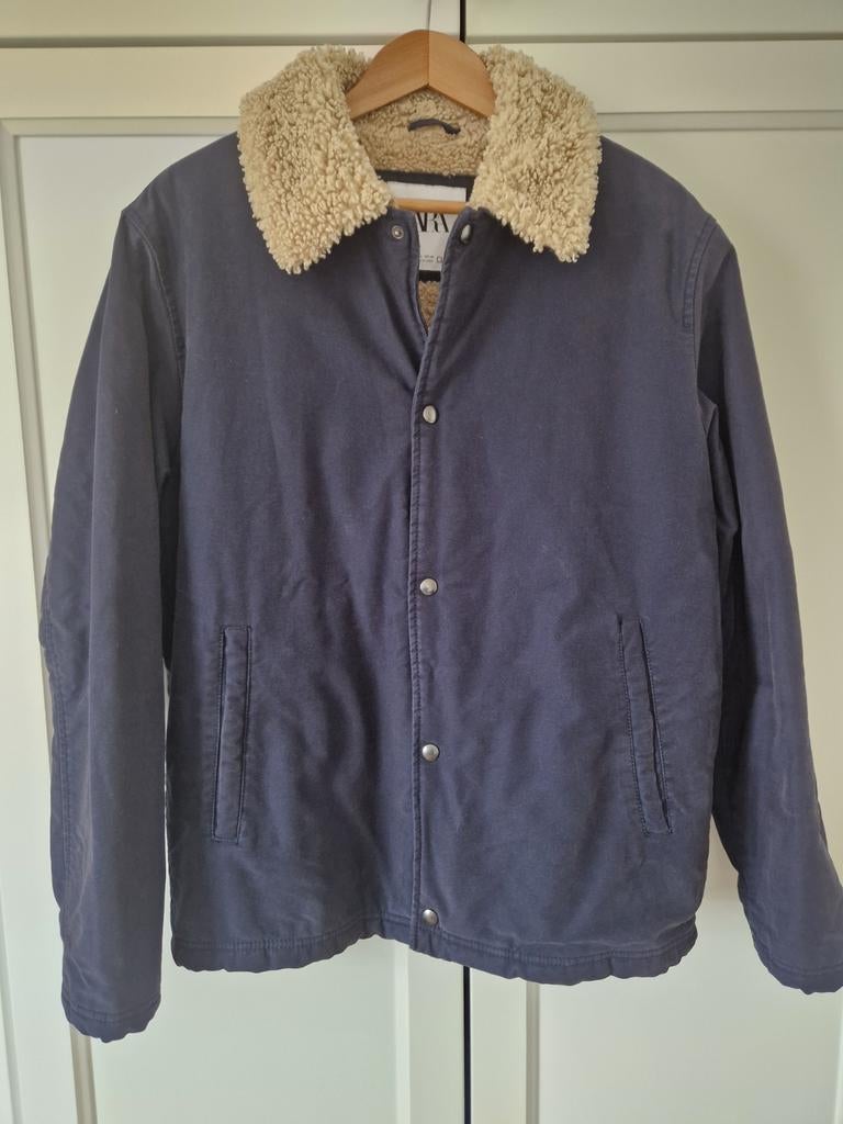 Zara jas, Ophalen of Verzenden, Zo goed als nieuw, Blauw