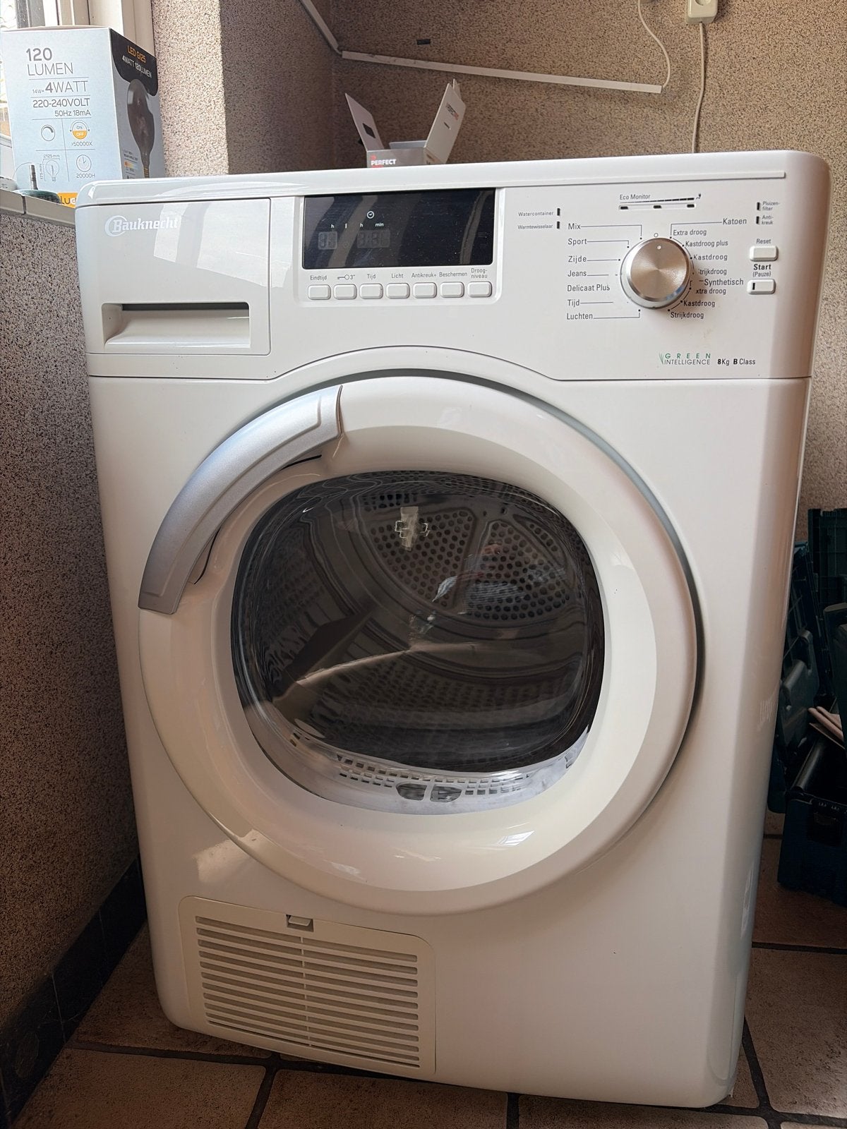 Bauknecht Droger - 8kg B Class - Condensdroger, Ophalen, 6 tot 8 kg, Gebruikt, Voorlader