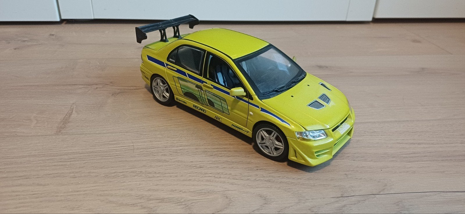 Mitsubishi Lancer Evolution VII Fast & Furious modelauto, Ophalen of Verzenden, Zo goed als nieuw, Auto