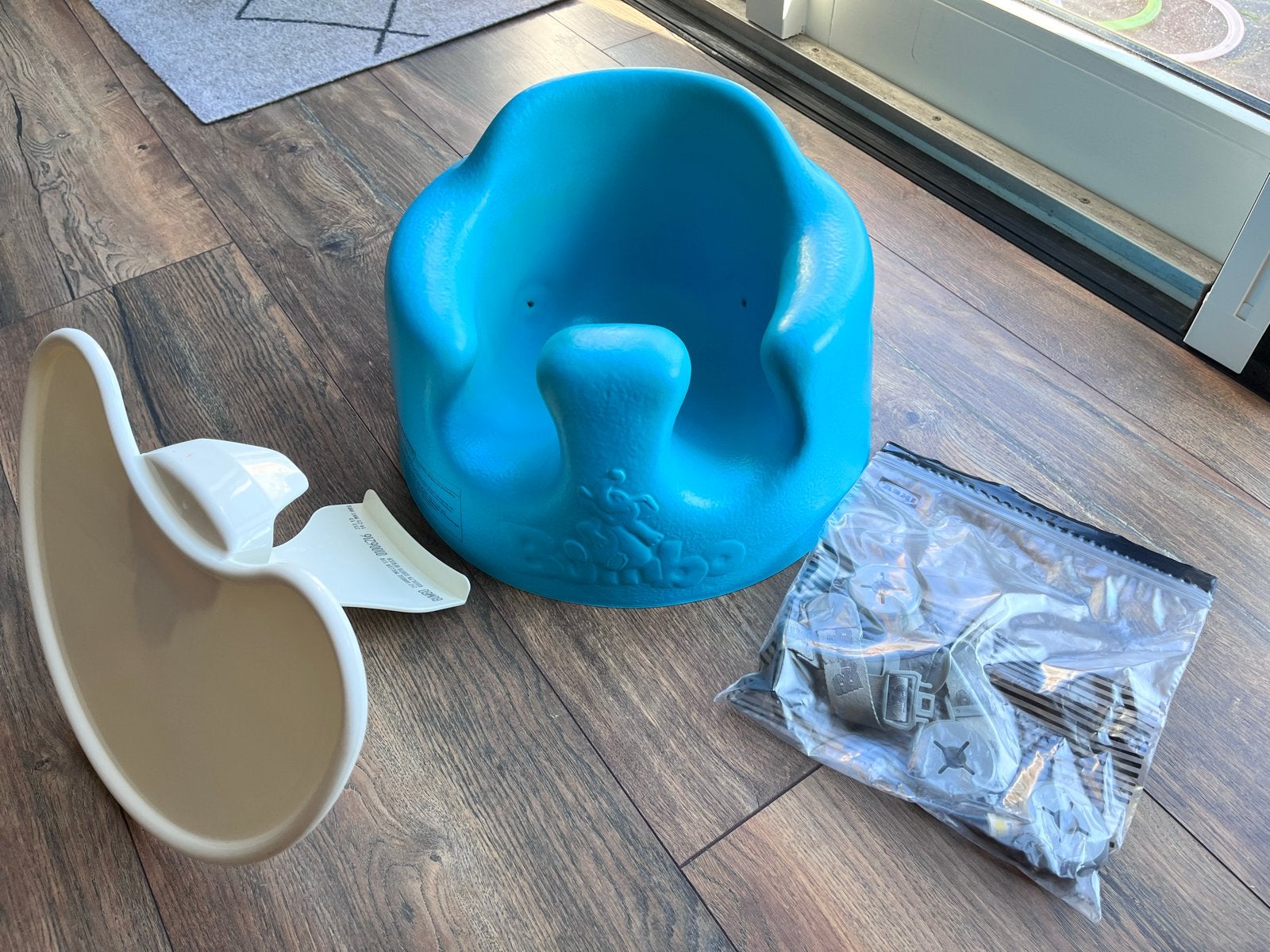 Bumbo Floor Seat met tray en veiligheidsriempjes, Ophalen of Verzenden, Gebruikt