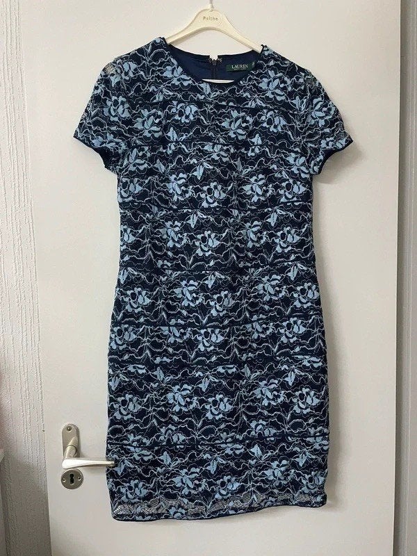 Ralph Lauren jurk maat M, Maat 38/40 (M), Blauw, Ophalen of Verzenden, Zo goed als nieuw