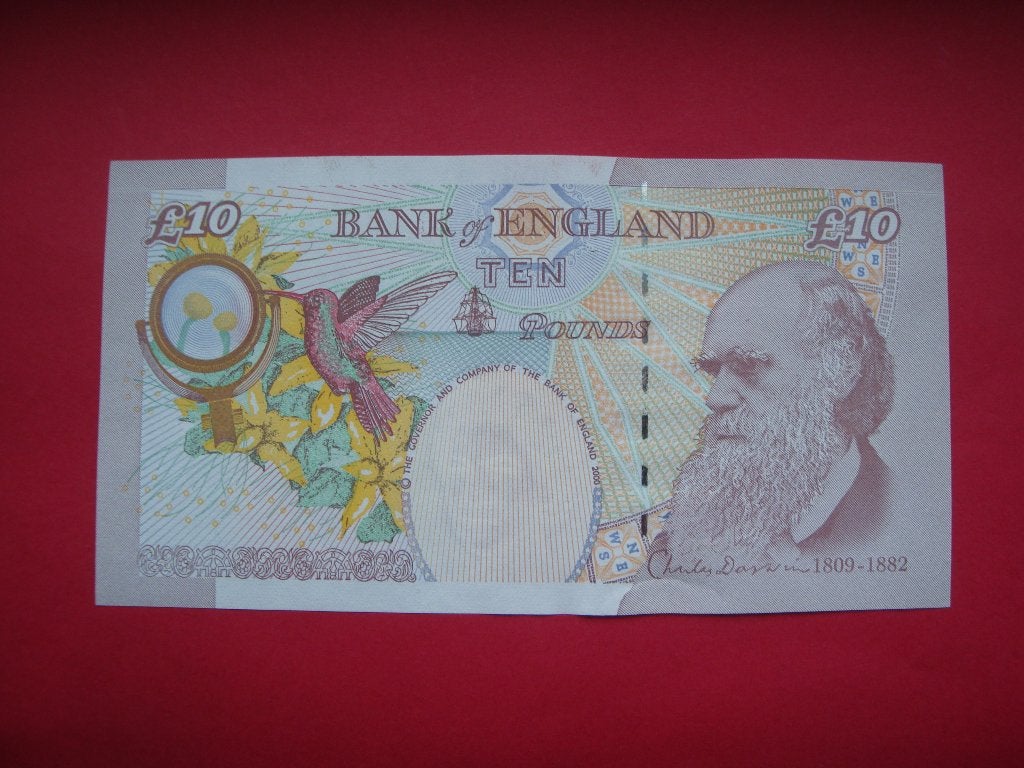 Bankbiljet Engeland 10 Pond UNC Charles Darwin 2000., Verzenden, Overige landen, Los biljet