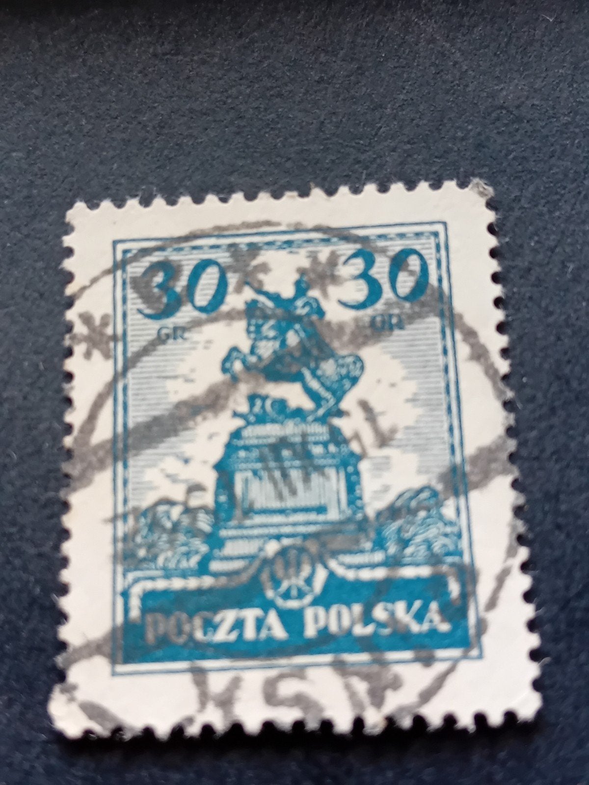 Poolse zegel uit 1925 - Poczta Polska 30 GR, Ophalen of Verzenden, Polen