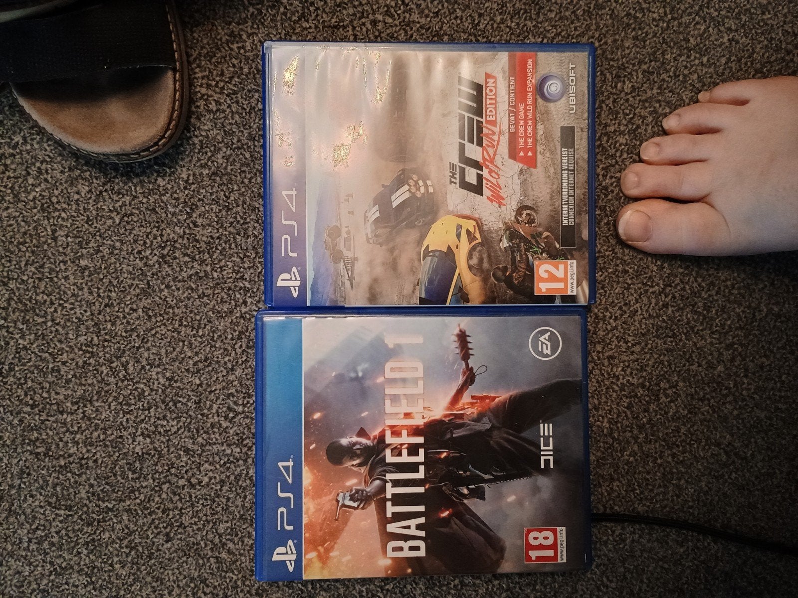 2 PS4 games: The Crew Wild Run Edition & Battlefield 1, Online, Gebruikt, Vanaf 18 jaar, 1 speler