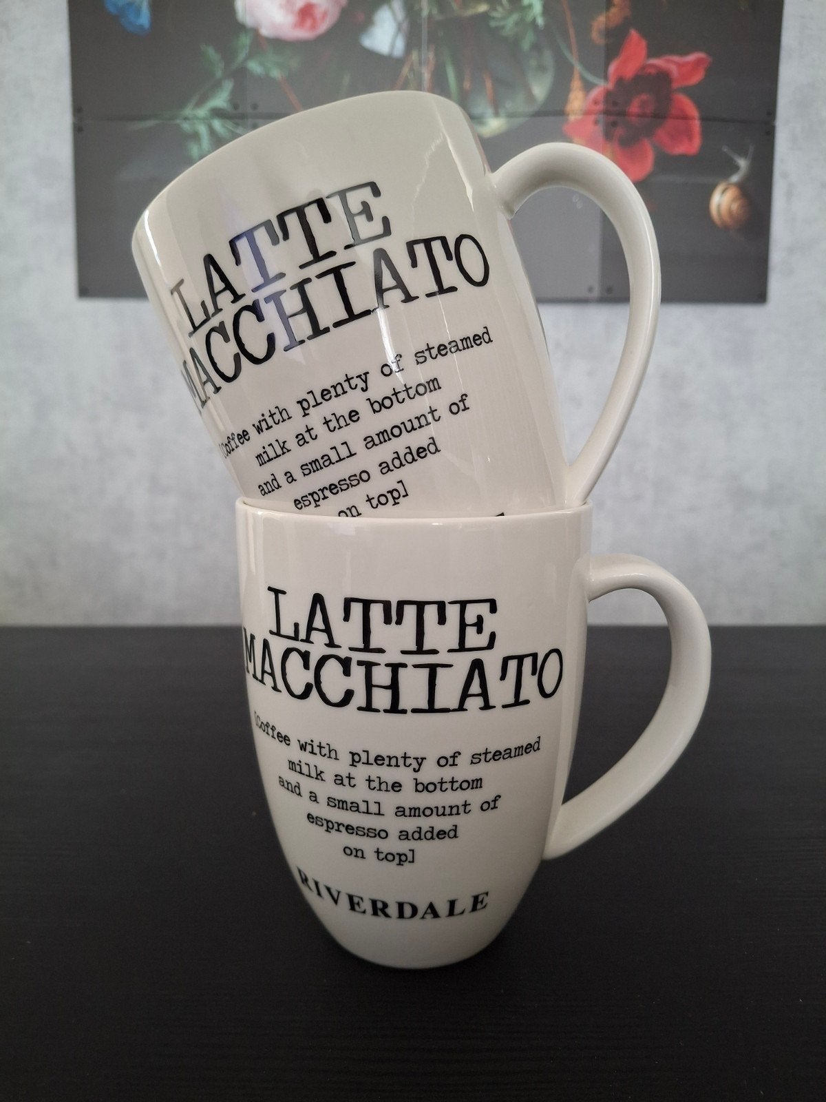 Riverdale XL Latte Macchiato Mokken - Set van 2, Huis en Inrichting, Ophalen of Verzenden, Nieuw, Overige merken, Mok