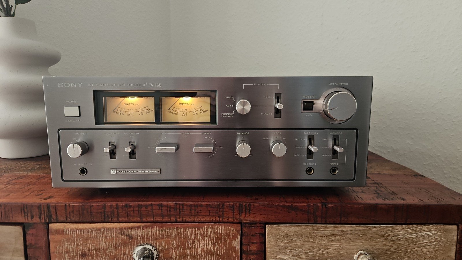Sony TA-F6B Stereo-versterker Vintage HiFi, Gebruikt, Ophalen of Verzenden, 60 tot 120 watt, Sony