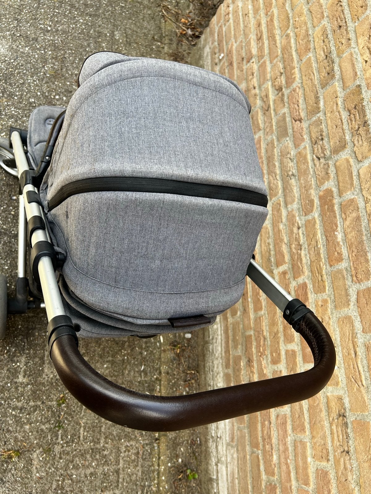 Mutsy Nexo Buggy - Lichtgrijs, Prima Staat, Gebruikt, Verstelbare duwstang, Mutsy, Ophalen