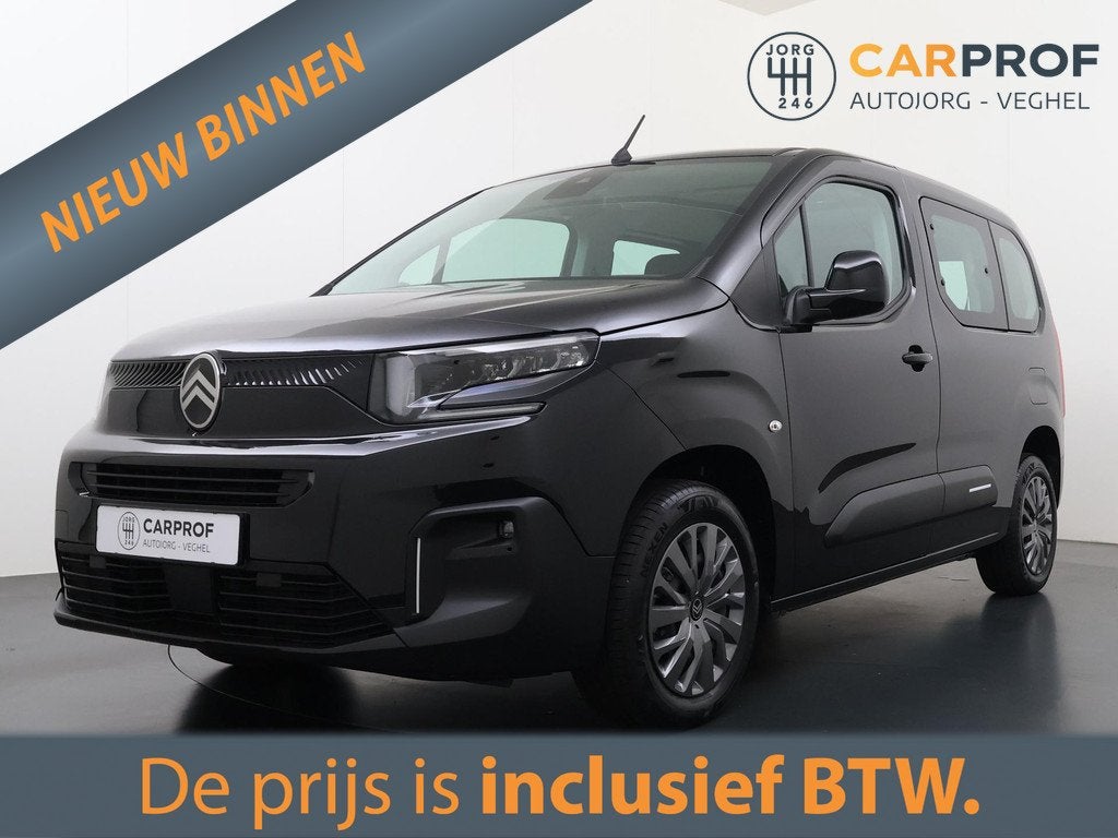 Citroen ë-Berlingo Feel L1 50 kWh Carplay | Airco | Cruise, Gebruikt, 750 kg, Grijs, Geïmporteerd