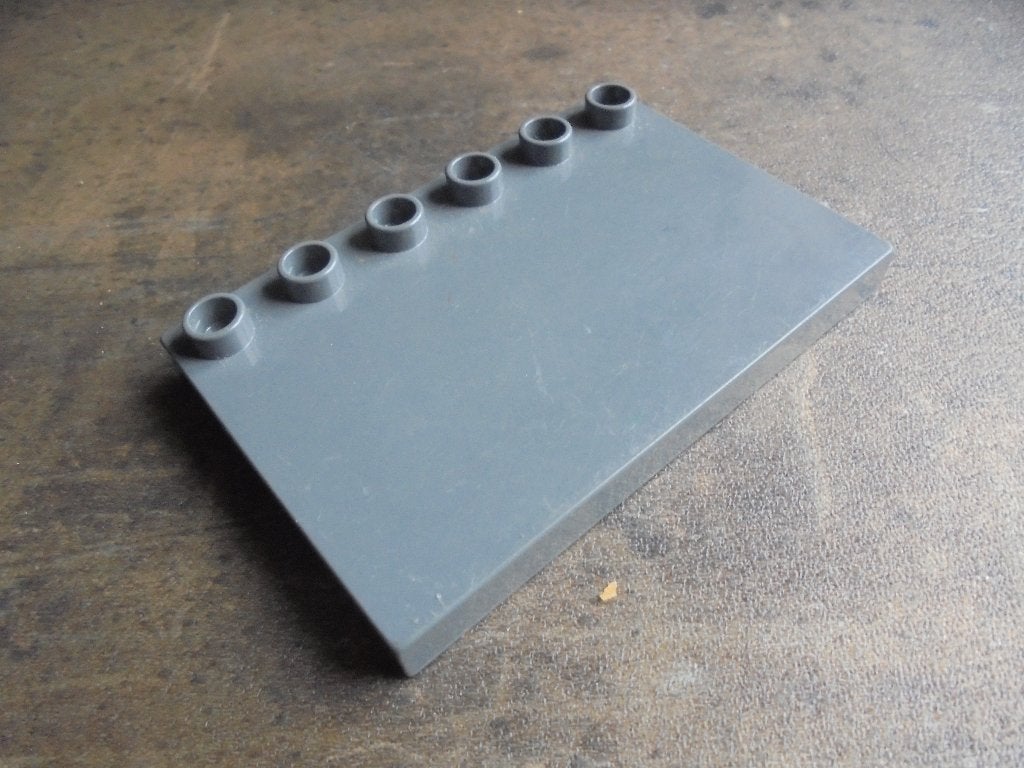 Lego Duplo Tile Modified 4x6 & Studs on Edge (zie foto's), Ophalen of Verzenden, Gebruikt, Losse stenen, Duplo