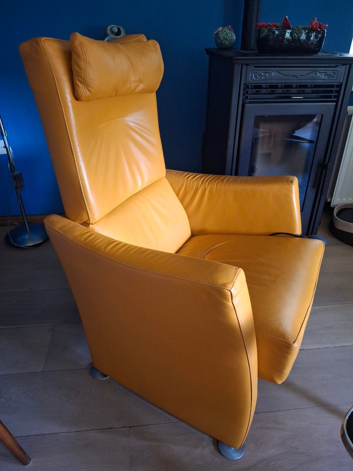 IN PRIJS VERLAAGD !EYECATCHER...Gealux relaxfauteuil, okerge, Huis en Inrichting, Fauteuils, Ophalen, Minder dan 75 cm, Modern, Comfort