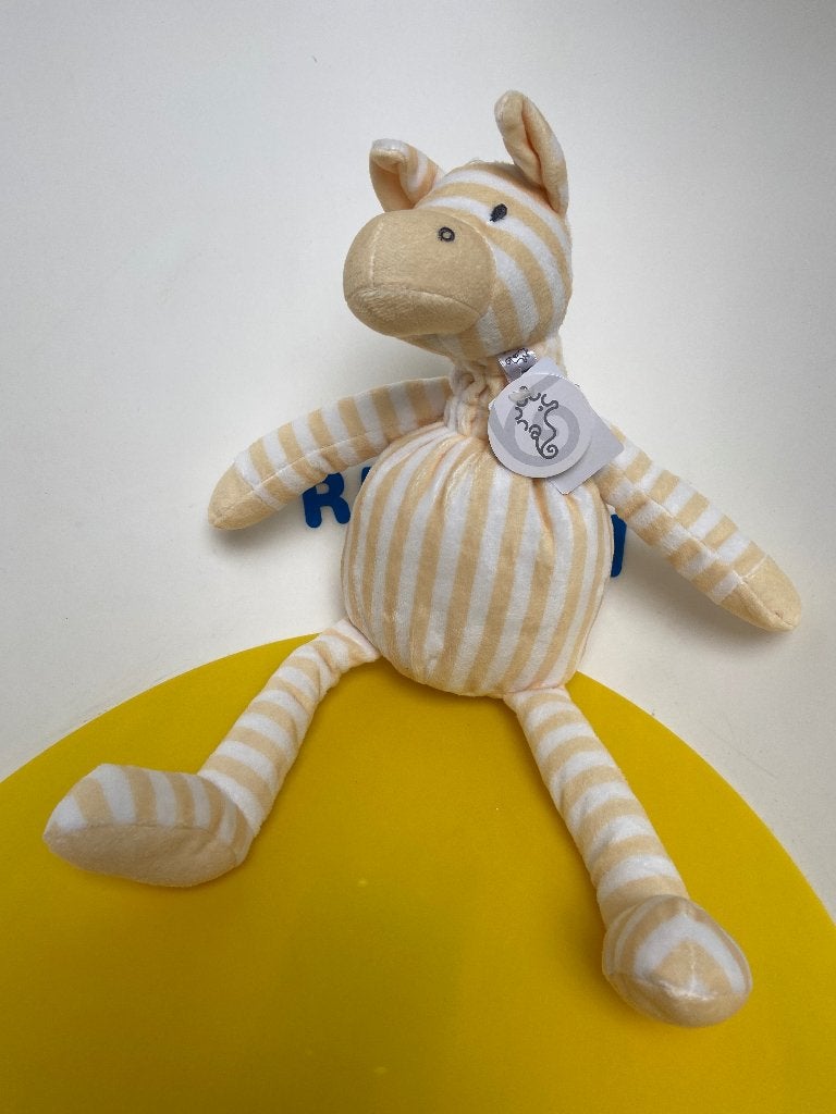 K3911 happy horse zebra Ziggy wit geel, Ophalen of Verzenden, Nieuw, Overige typen