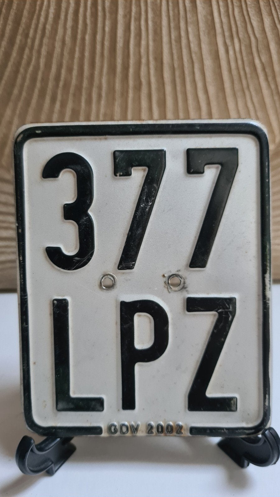Kentekenplaatje 377 LPZ uit 2002, Ophalen of Verzenden, Gebruikt