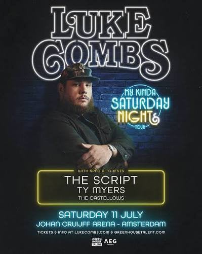 Tickets Luke Combs - Arena Amsterdam, Twee personen