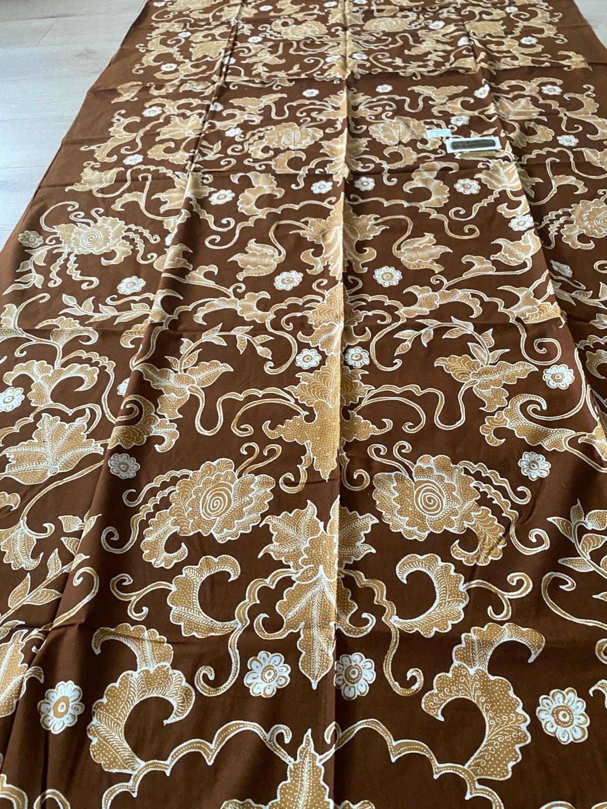 Nieuw Batik, ca 3 meter stof topmerk Bamaswijaya, Ophalen of Verzenden, Nieuw, Wit, Overige typen