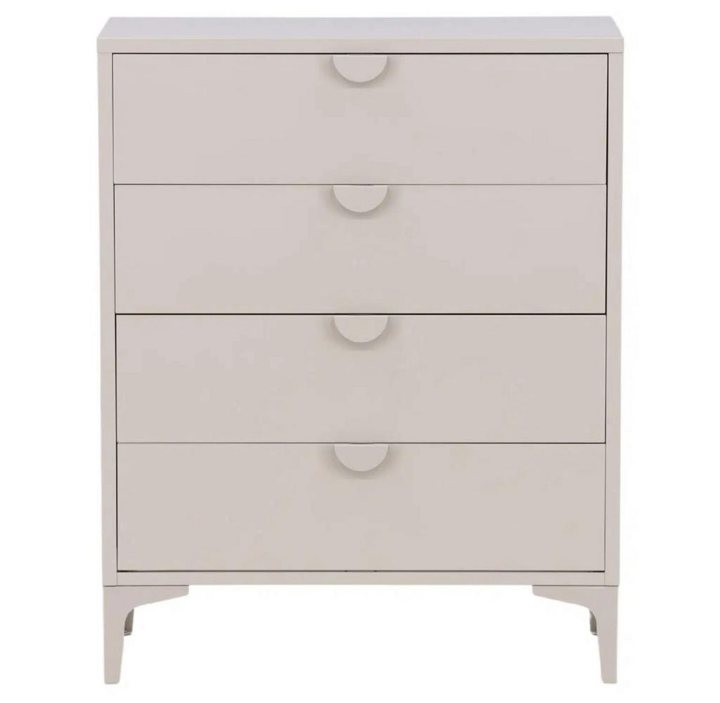 Ladekast Staal Beige, Huis en Inrichting, Kasten | Ladekasten, Ophalen, 50 tot 100 cm, Zo goed als nieuw, 3 of 4 laden