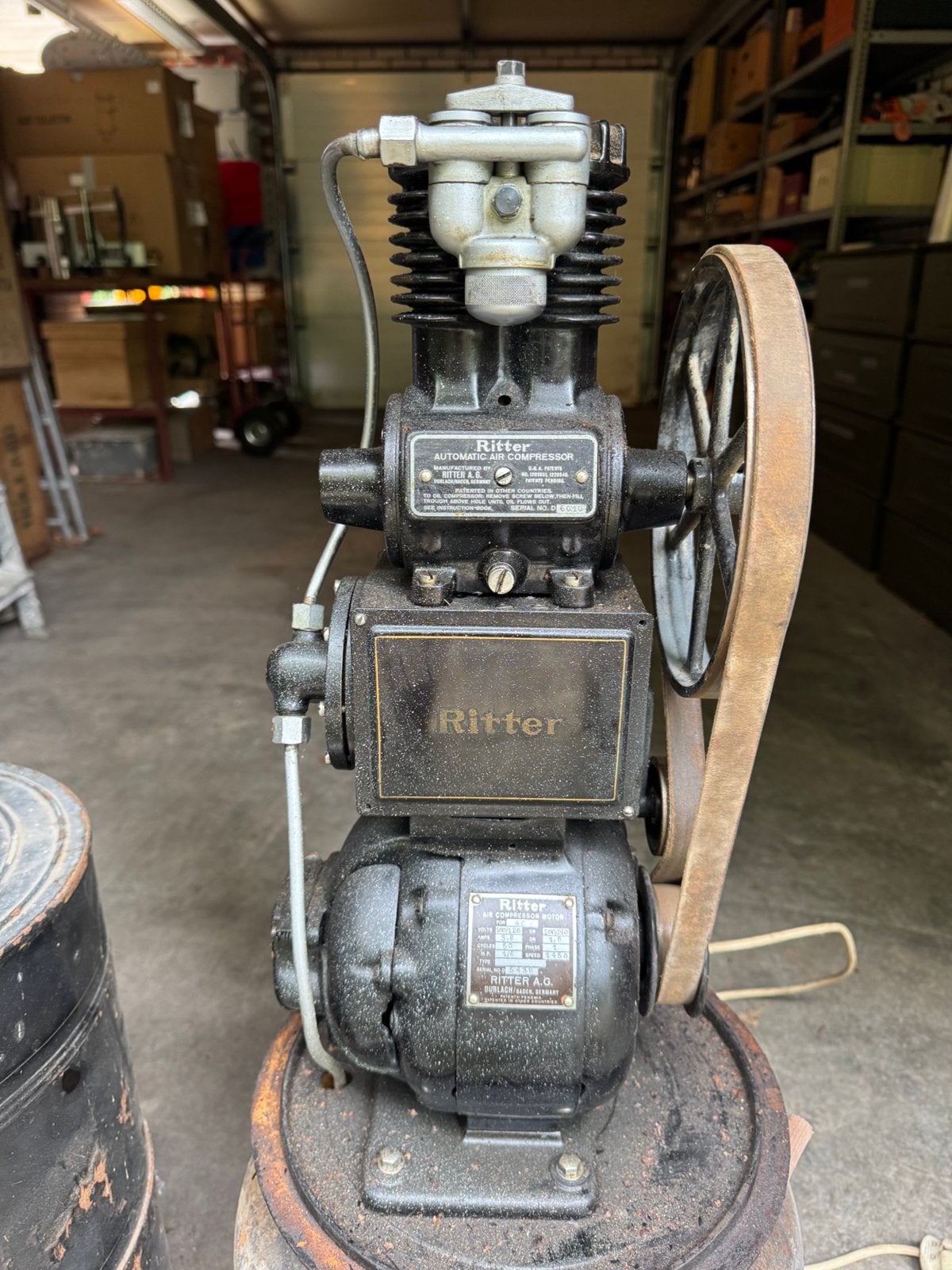 Vintage compressor Ritter, Ophalen, Zo goed als nieuw, Overige typen