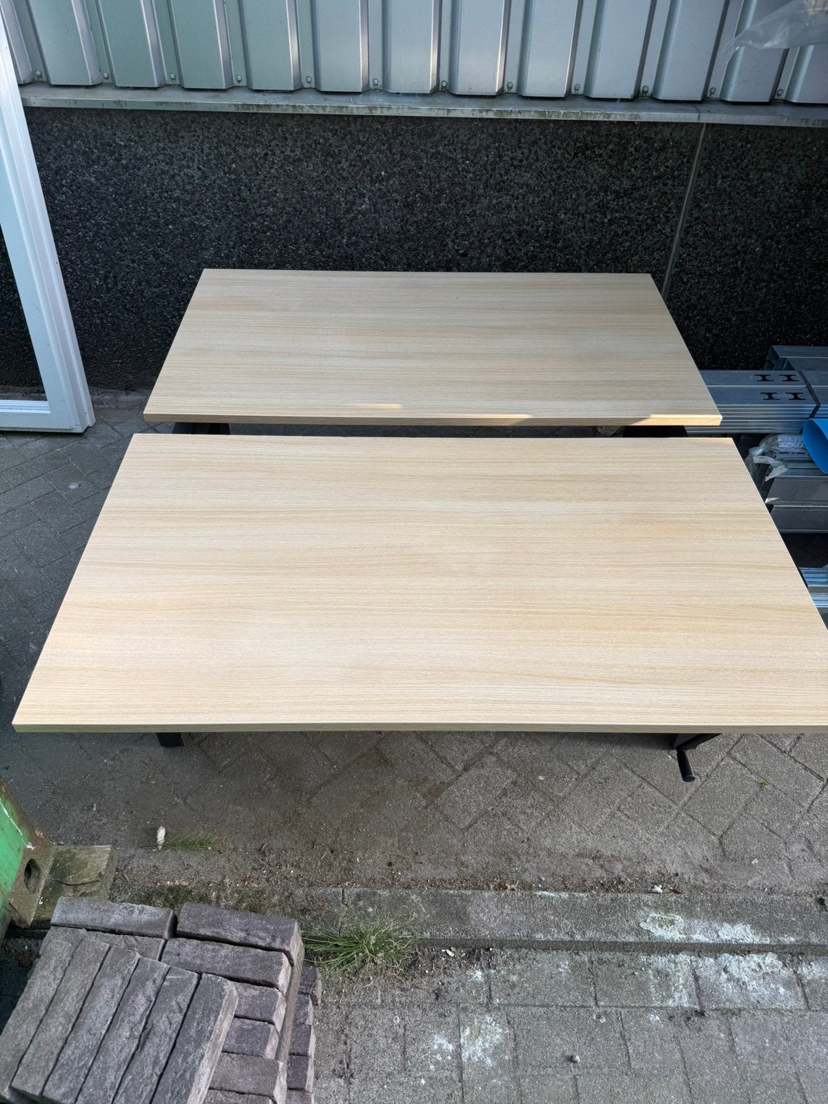 Duo-Werkplek bureau 180cm*80cm, Huis en Inrichting, Bureaus, Ophalen, Gebruikt, Hout, 180 cm