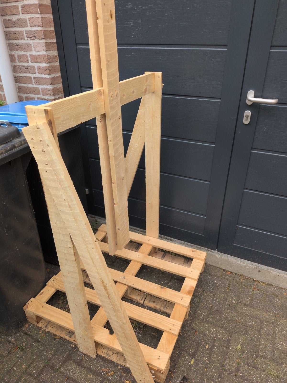 Houten Pallet, Gebruikt, 25 tot 50 mm, Overige typen, Ophalen of Verzenden