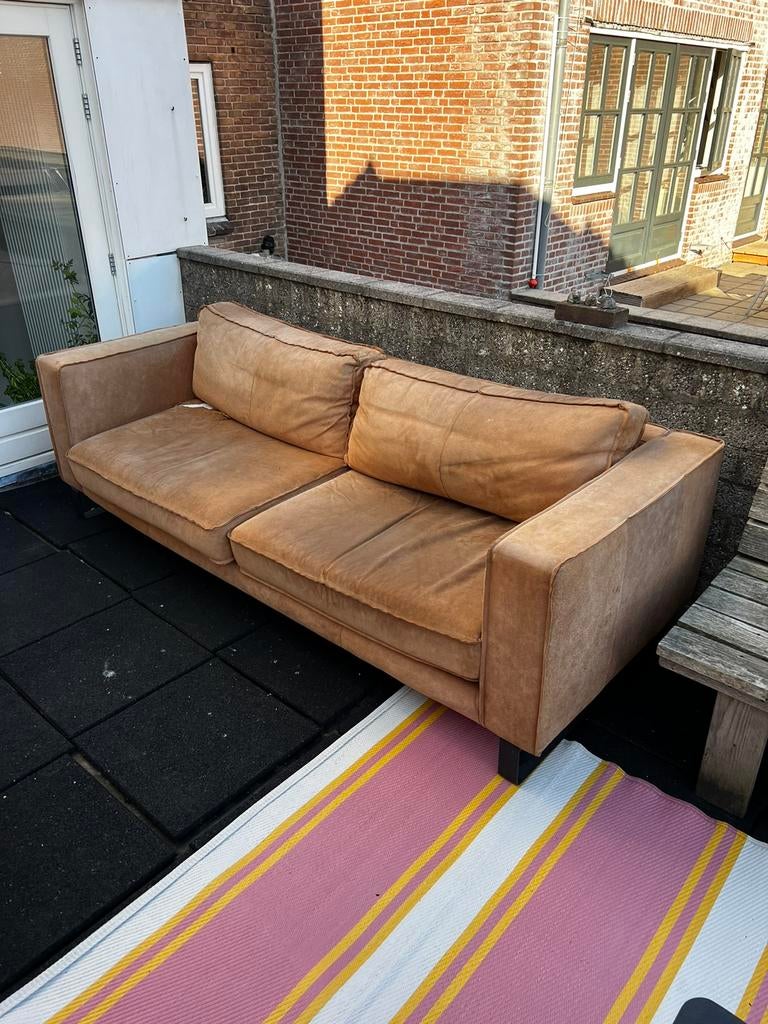 Gratis 2 / 3 persoonsbank, Ophalen, Gebruikt, Stof
