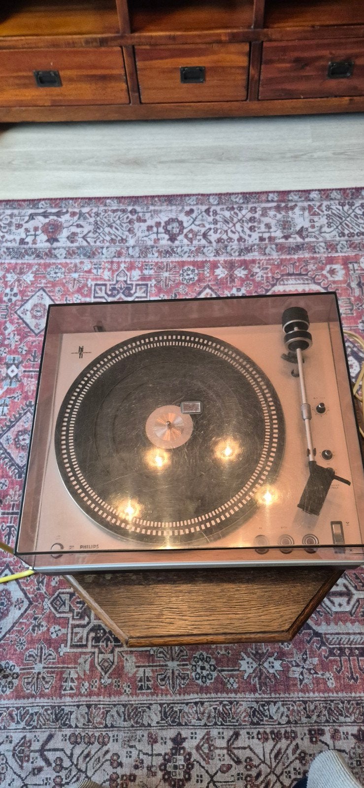 Philips Electronic 312 Platenspeler - Vintage, Ophalen, Philips, Automatisch, Zo goed als nieuw