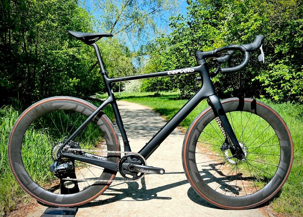 Cervelo Aspero 5 Force eTap 12s PWM Zipp Carbon Disc 58, Fietsen en Brommers, Fietsen | Racefietsen, Carbon, Heren, Zo goed als nieuw
