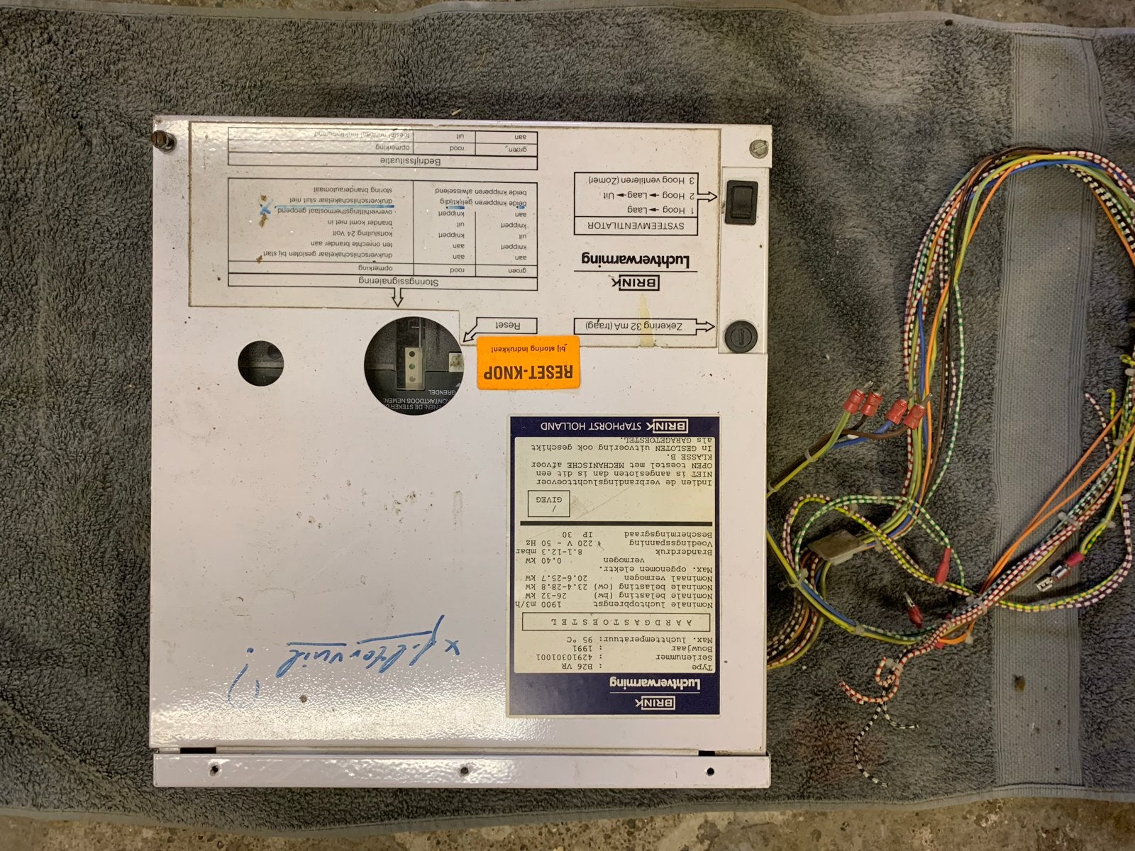 Brink Systemventilator Luchtverwarming met Philips unit, Ophalen, Gebruikt